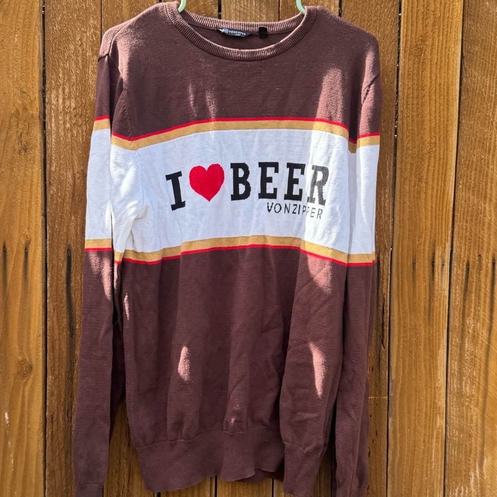 Von Zipper vintage Beer Sweater